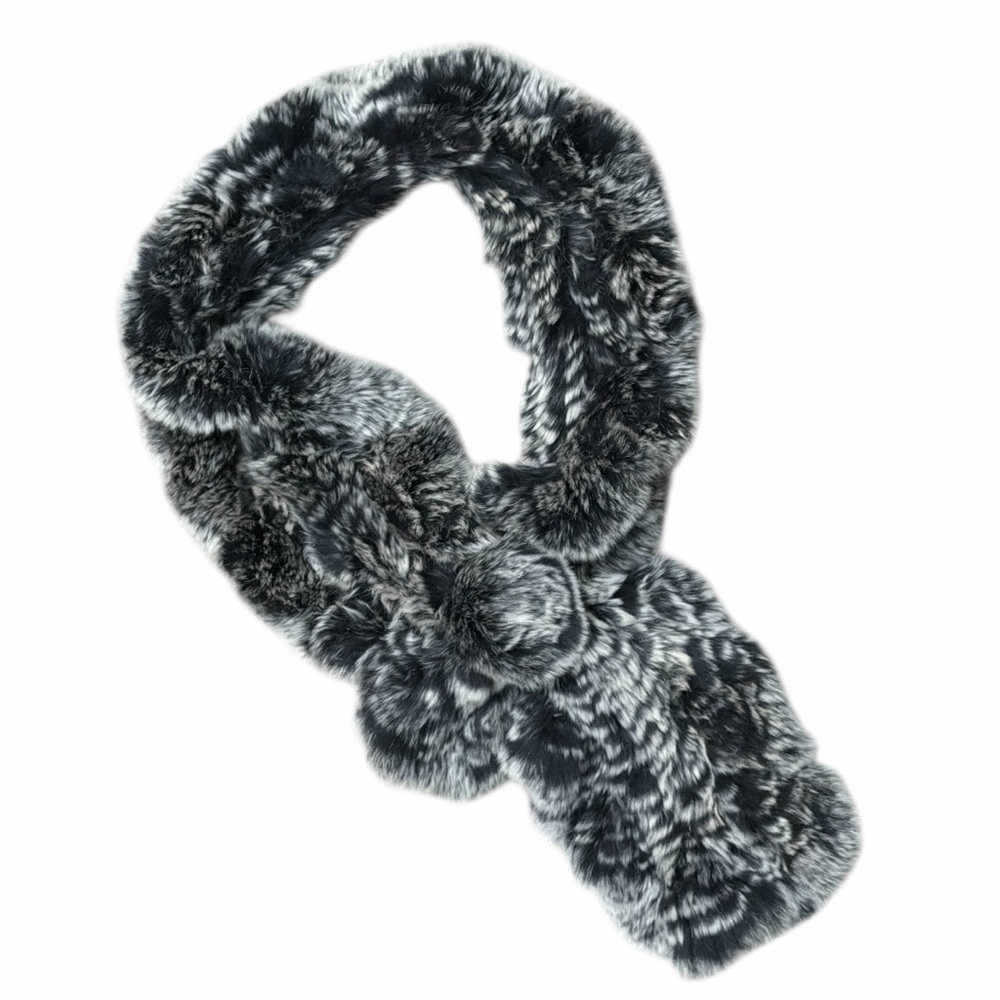Real Rabbit Fur Ultra Soft Pull-Through‎ Scarf - Picture 3 of 3